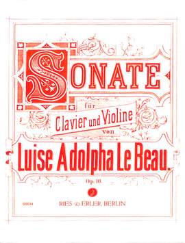 Luise Adolpha le Beau: Sonate Op. 10