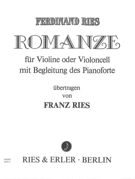 Ferdinand Ries: Romanze