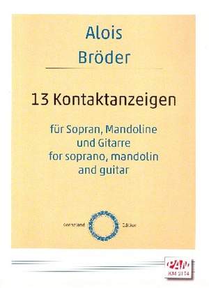 Alois Bröder: 13 Kontaktanzeigen