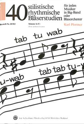 Karl Pfortner: 40 Stilistische Rhythmische Bläserstudien