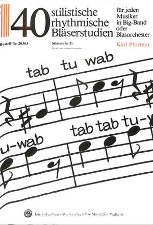 Karl Pfortner: 40 Stilistische Rhythmische Bläserstudien