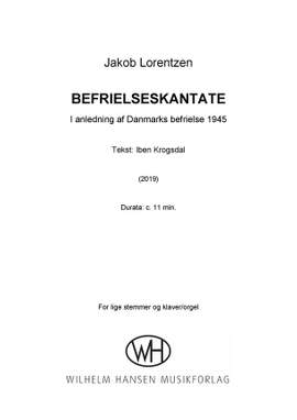 Jakob Lorentzen: Befrielseskantate