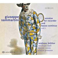 Giuseppe Sammartini: Sonatas For Recorder & Basso Continuo