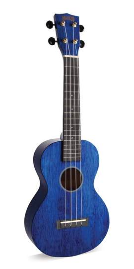Mahalo Concert Ukulele Hano MH2 Trans Blue Finish