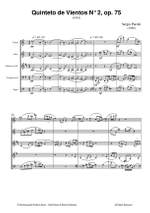 Sergio Parotti: Quinteto de vientos No. 2, Op. 75 (Wind Quintet) Product Image