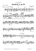 Sergio Parotti: Sonata No. 1, Op. 39 for Guitar Solo Product Image