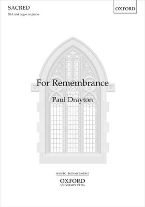 Drayton, Paul: For Remembrance