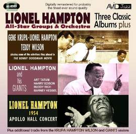 All Star Groups & Orchestra -Three Classic Albums Plus (Gene Krupa, Lionel Hampton, Teddy Wilson / Lionel Hampton & His Giants / 1954 Apollo Hall Concert)
