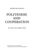 Henrik Hellstenius: Politeness And Cooperation Product Image