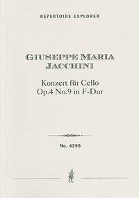 Jacchini, Giuseppe Maria: Cello Concerto Op. 4 No. 9 in F-Dur