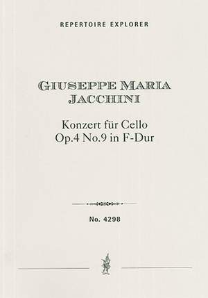 Jacchini, Giuseppe Maria: Cello Concerto Op. 4 No. 9 in F-Dur