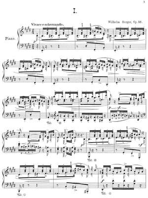 Berger, Wilhelm: Humoresken op. 58 for piano solo