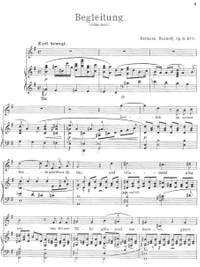 Bischoff, Hermann: Drei Lieder (Begleitung – Ruhe – Hyazinthenträume) op. 6 for (high) voice and piano