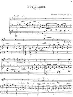 Bischoff, Hermann: Drei Lieder (Begleitung – Ruhe – Hyazinthenträume) op. 6 for (high) voice and piano