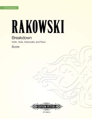 Rakowski, David: Breakdown (scorea and parts)