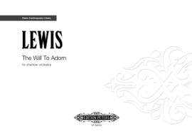 Lewis, George: The Will to Adorn (score)