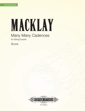 Macklay, Sky: Many Many Cadences (String Quartet Score
