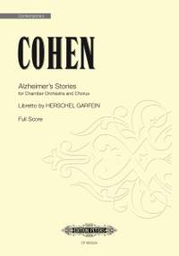 Cohen, Robert: Alzheimer's Stories (full score)
