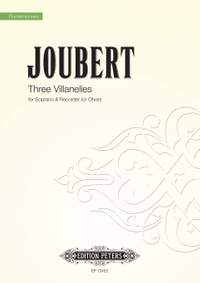 Joubert, John: Three Villanelles (score)