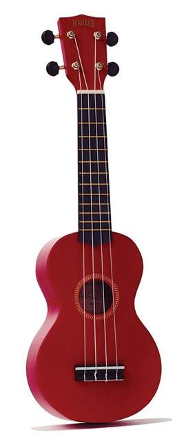Mahalo Rainbow Series Soprano Ukulele Red