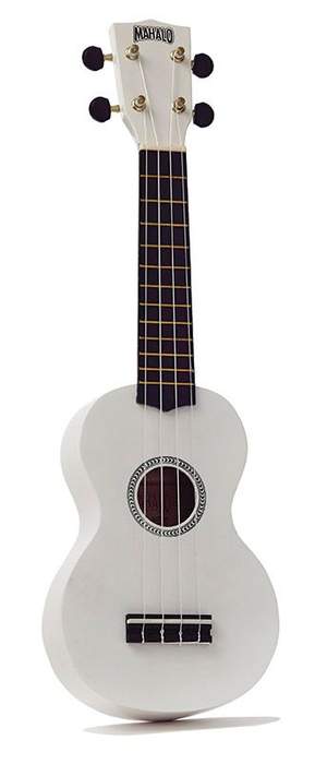 Mahalo Ukulele Rainbow MR1 White
