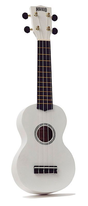 Mahalo Ukulele Rainbow MR1 White