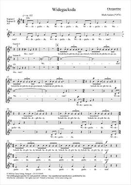 Anders, Mark: Widegacksda in G major
