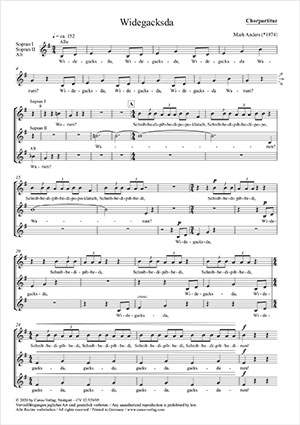Anders, Mark: Widegacksda in G major