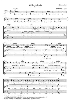 Anders, Mark: Widegacksda in G major