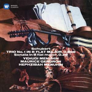 Schubert: Piano Trio No. 1, D. 898 & Sonatensatz, D. 28