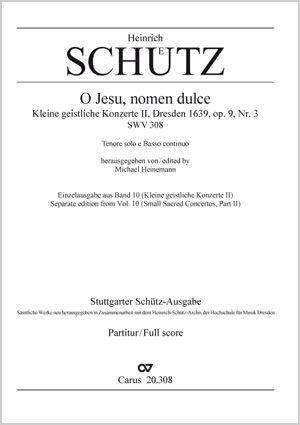 Schütz, Heinrich: O Jesu, nomen dulce, SWV308