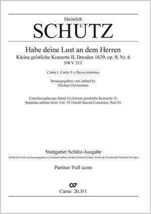 Schütz, Heinrich: Habe deine Lust an dem Herren, SWV311