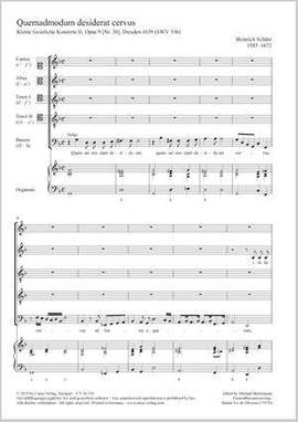 Schütz, Heinrich: Quemadmodum desiderat cervus, SWV336
