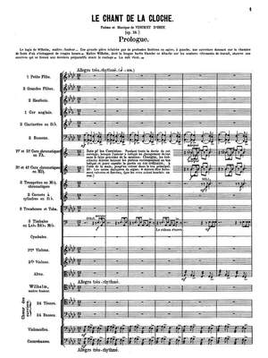 D´Indy, Vincent: Le Chant de la Cloche Op. 18, dramatic legend in a prologue and seven pictures