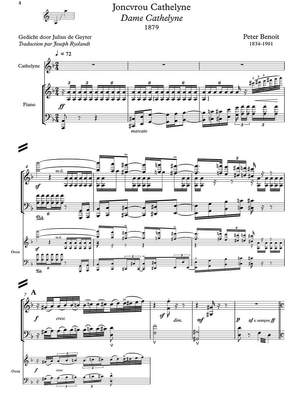 Benoit, Peter: Joncvrouw Cathelijne, dramatic sketch for alto and orchestra