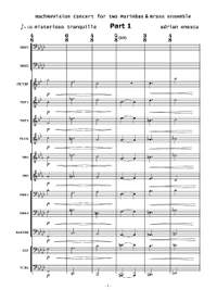 Enescu, Adrian: BachReVision, Concert for two Marimbas and Brass Ensemble