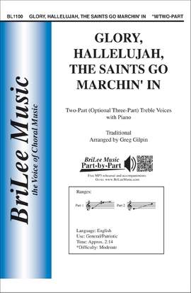 Glory, Hallelujah, the Saints Go Marchin' In C major