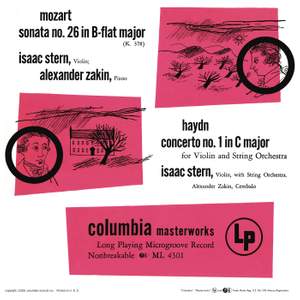 Mozart: Violin Sonata No. 26 - Haydn: Violin Concerto No. 1
