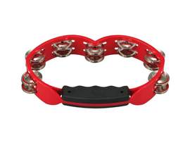 Tycoon: Plastic Tambourine w/Steel Jingles - Red