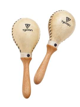 Tycoon: Round Cowhide Maracas - Large