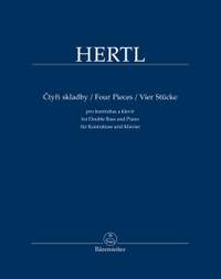 Hertl, František: Four Pieces for Double Bass and Piano