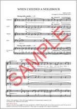 Carter, Sydney: When I Needed a Neighbour SATB Product Image