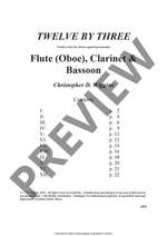 Christopher Wiggins: Twelve By Three Product Image