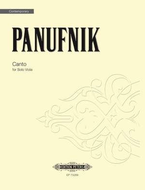 Panufnik, Roxanna: Canto (solo viola)