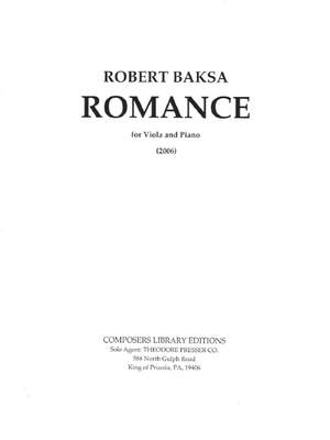Baksa, R: Romance for Viola and Piano