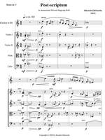 Odriozola, Ricardo: Post-scriptum (in memoriam Edvard Hagerup Bull) for clarinet, two violins, viola and cello Product Image