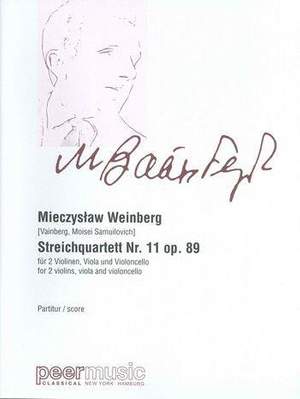 Mieczyslaw Weinberg: Streichquartett Nr. 11 Op. 89