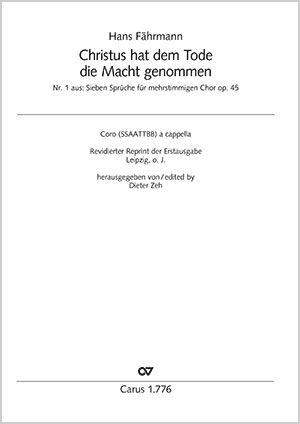 Fährmann, Hans: Christus hat dem Tode die Macht genommen Op. 45/1