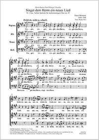 Fährmann, Hans: Singet dem Herrn ein neues Lied Op. 45/2
