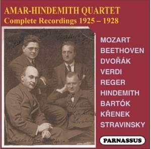 Amar-Hindemith Quartet Complete Recordings 1925-8